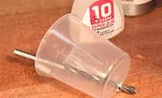 hacer un vaso de goteo de pegamento