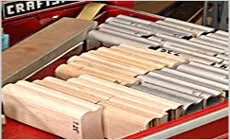 Bloques de madera radiada