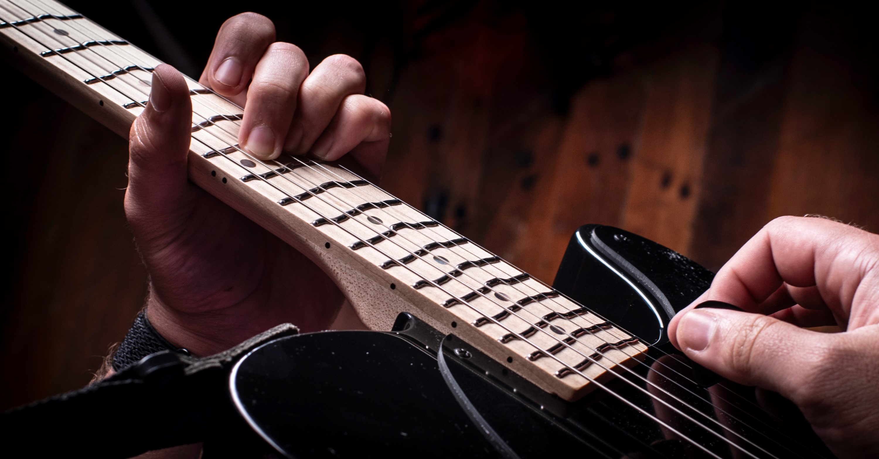  mástil True Temperament en una guitarra Telecaster.