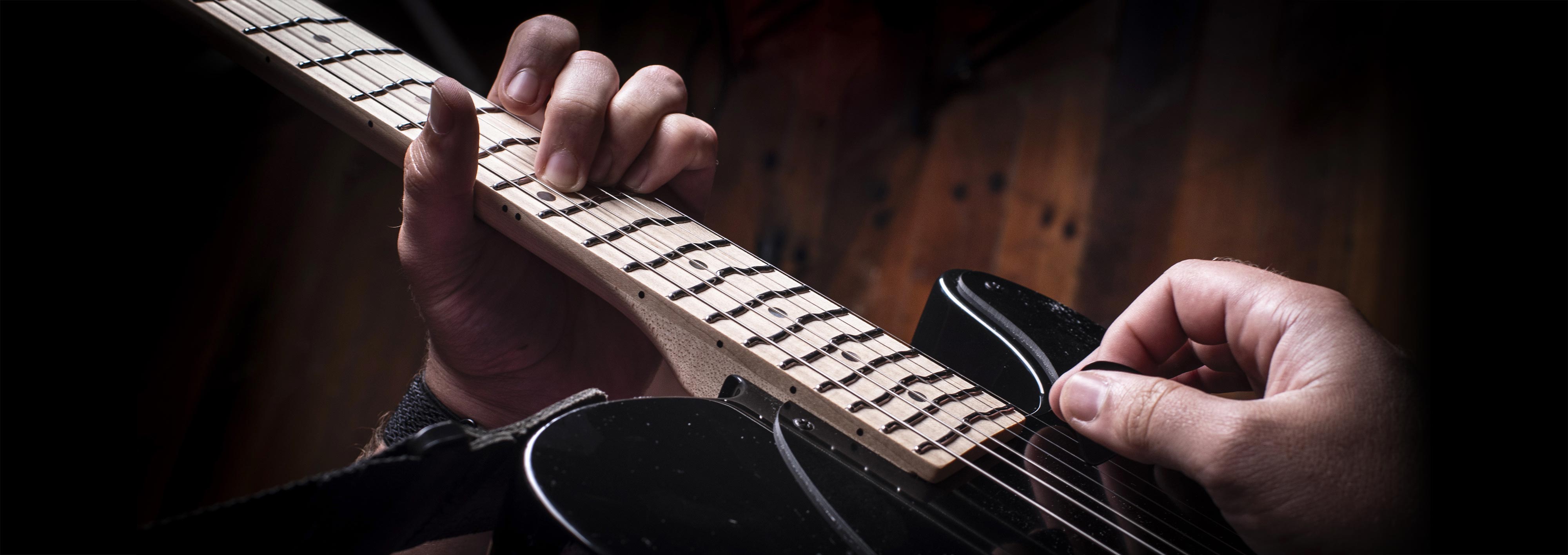  mástil True Temperament en una guitarra Telecaster.