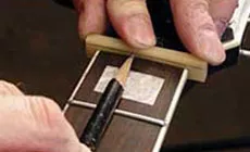 Marcar la tuerca en blanco