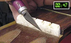 Escribir con una cuchilla X-Acto