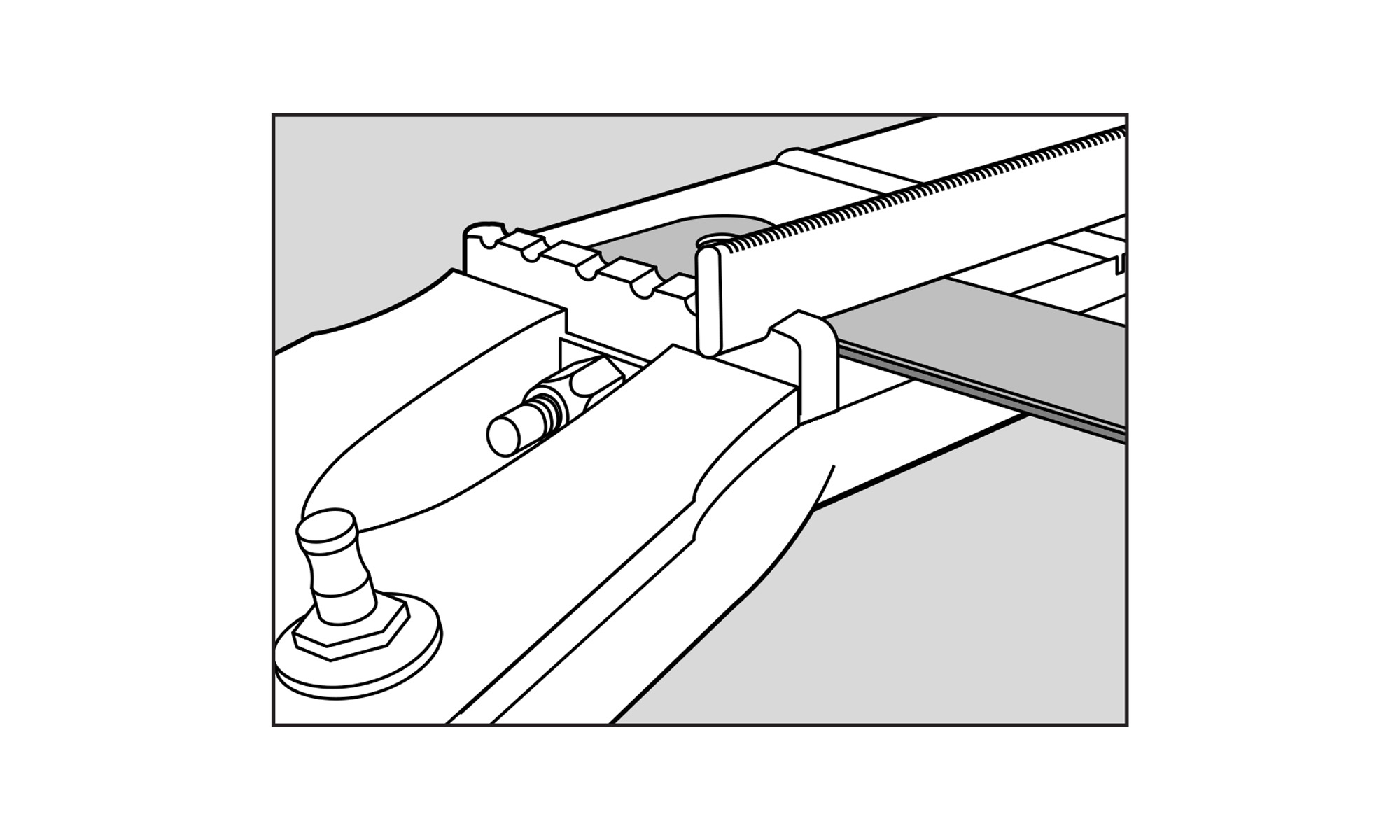 Uso de calibradores de palpador para controlar la profundidad de la ranura de la tuerca Uso de calibradores de palpador para controlar la profundidad de la ranura de la tuerca