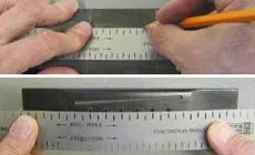 Foto: Regla de espaciado de cadena