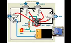 Diagrama de cableado del pedal de derivación