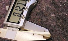 Measuring the bridge saddle