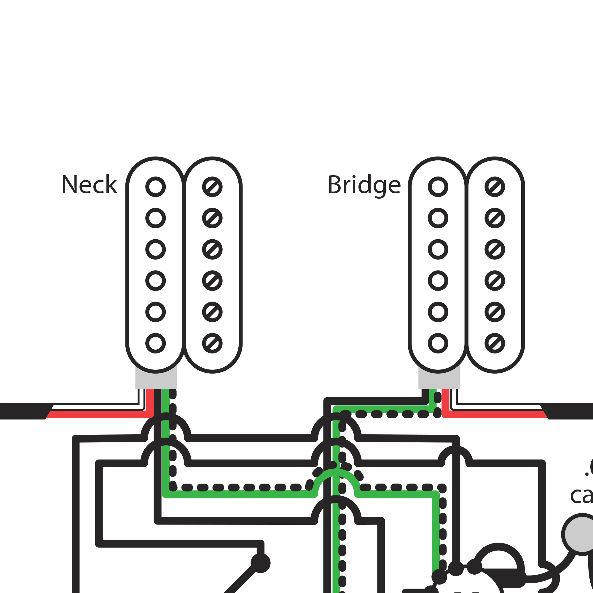 Diagramas de cableado del Humbucker Golden Age