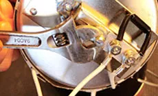 Ajuste del termostato del depósito de pegamento