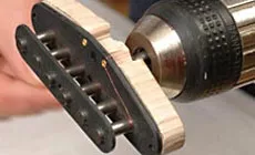 Placa de montaje de bobinadora de pastilla casera