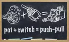 Idea de potenciómetro Push-pull