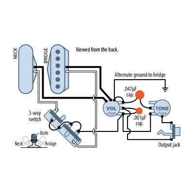 Diagramas de cableado de recogida de Telecaster StewMac Diagramas de cableado de recogida de Telecaster StewMac