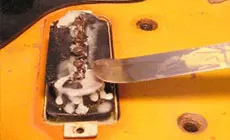 Extensión de la cera pastilla