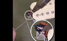 Soldering the access wire