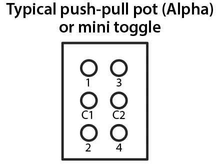 Alfa o push-pull típico del pulsador