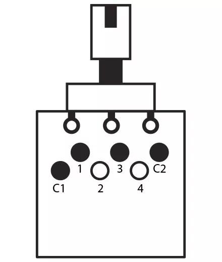 Posición de asignación de terminal 1