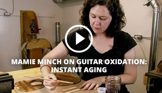 Vídeo de oxidación de guitarra Mamie Minch