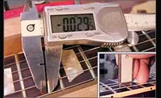 Mida las alturas de los trastes