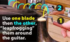 Dos cuchillos Leapfrogging