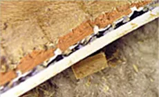 Unión fundida binding en el corte