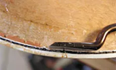 Primer plano de formón 