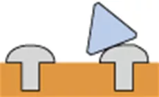 Primer plano del apósito nivelador
