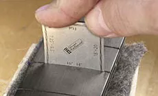 Medidor de profundidad de ranura de Fret