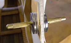 Sección transversal de guitarra