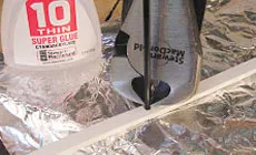 Foto: instalación de puntos laterales