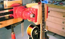 Mandolina sostenida verticalmente