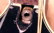 Tuerca de alma reparada