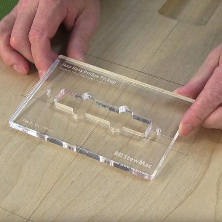 Plantilla de enrutamiento de recogida para bajo de jazz