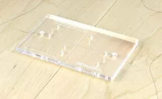 Colocación de la plantilla de agujeros