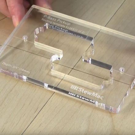 Plantilla de ruta de recogida para instrucciones P-Bass 