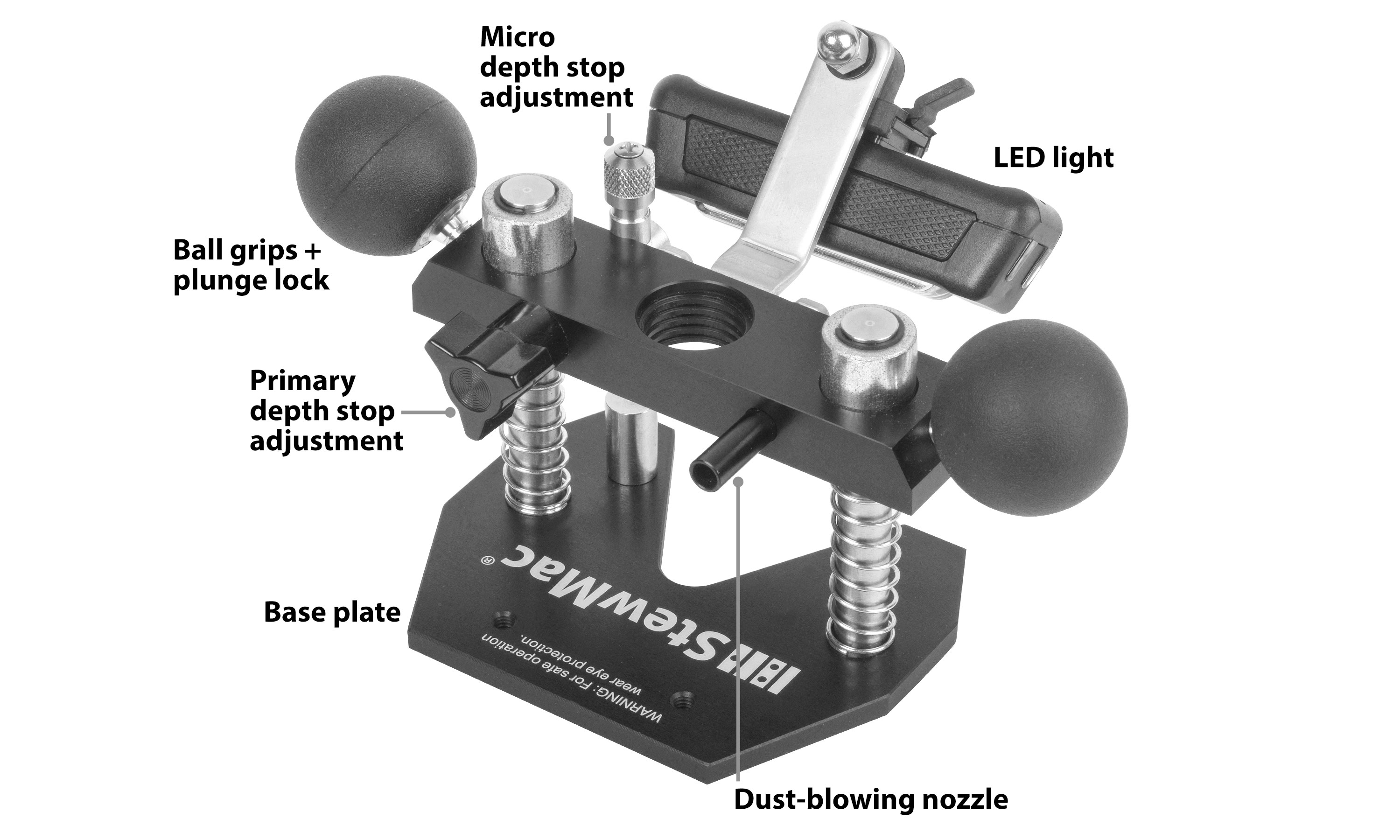 Instrucciones de la base del enrutador StewMac Plunge
