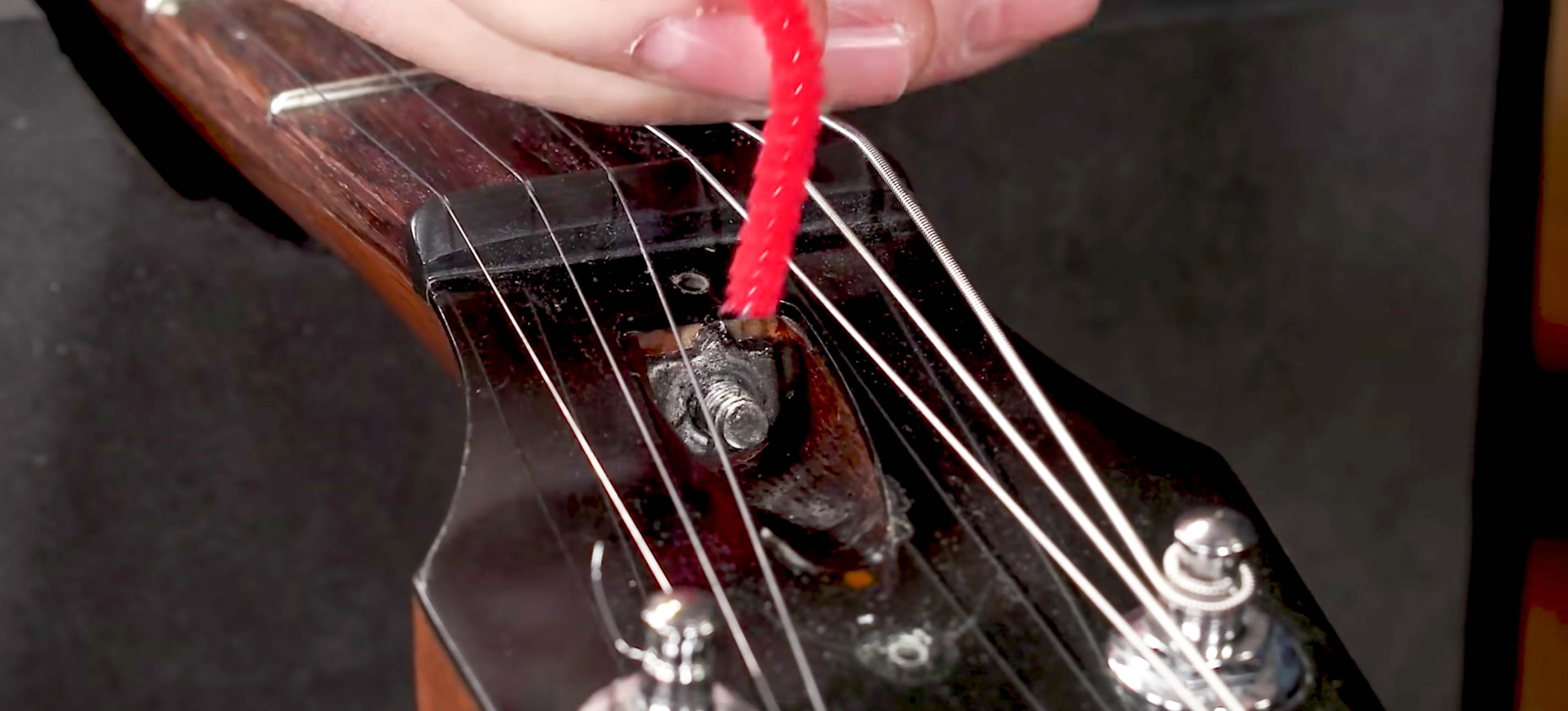 Lubricación de las roscas de la varilla de alma