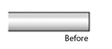 Bisel de la varilla - Antes