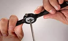 Corte de la rosca en un alma