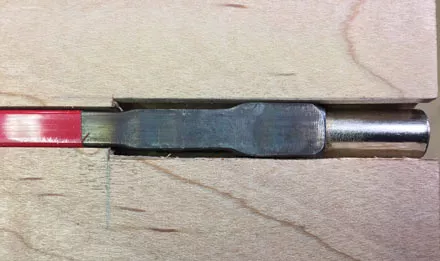 El agujero terminado