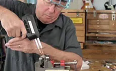 Calor de una pistola de soldadura