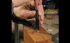 Hacer un cincelado en el blanco