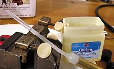 Pipeta como pistola de grasa