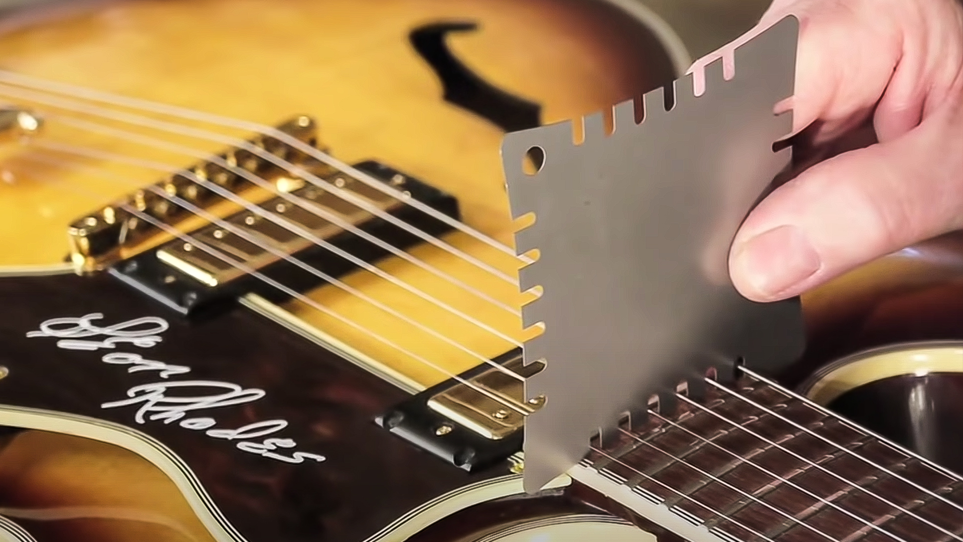 Medidores de radio para trabajos de guitarra