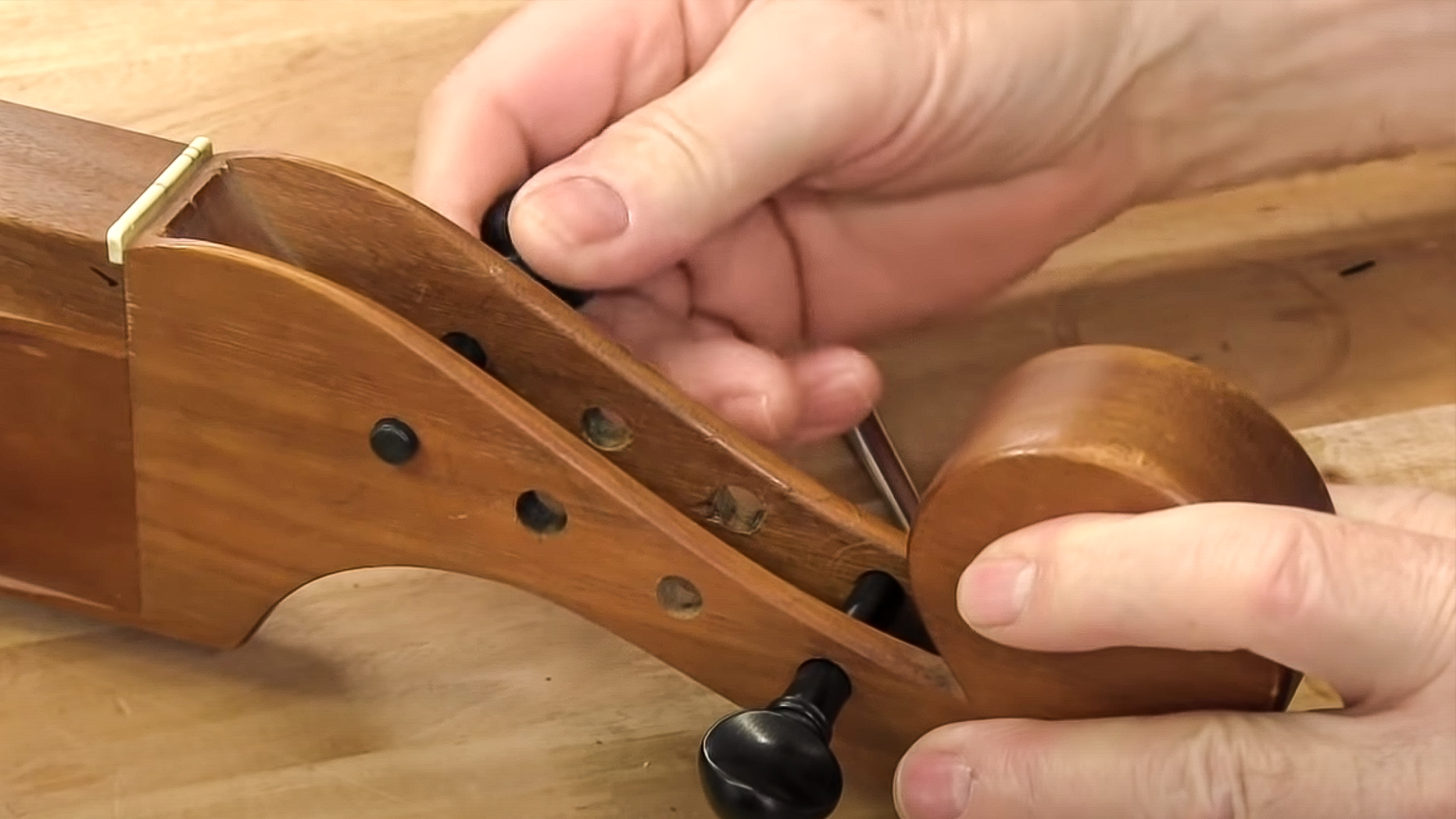 Shaping Friction Pegs with our Peg Shaper