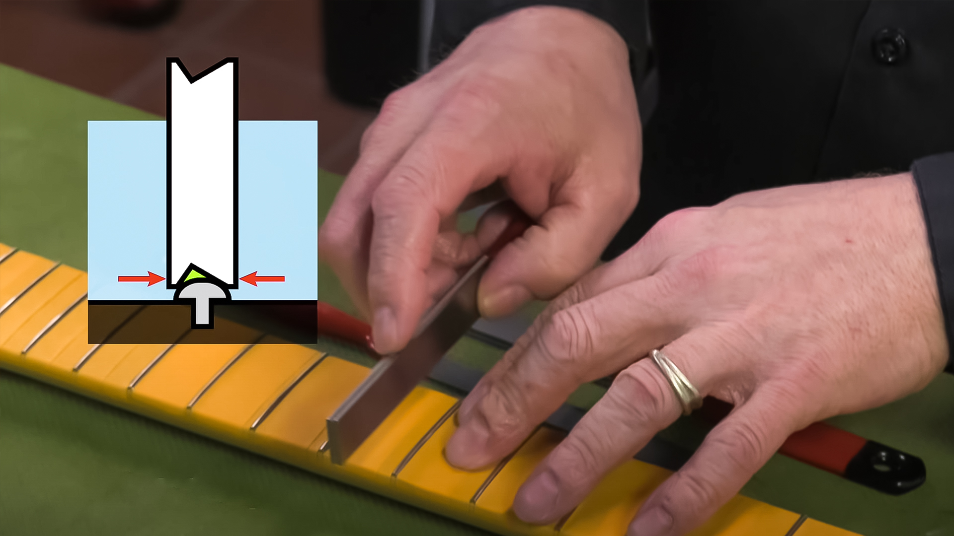 Vídeo de archivos de coronación Fret de archivo Z StewMac