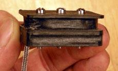 Gibson P-90 cut in half