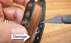 Cutting the coil wire