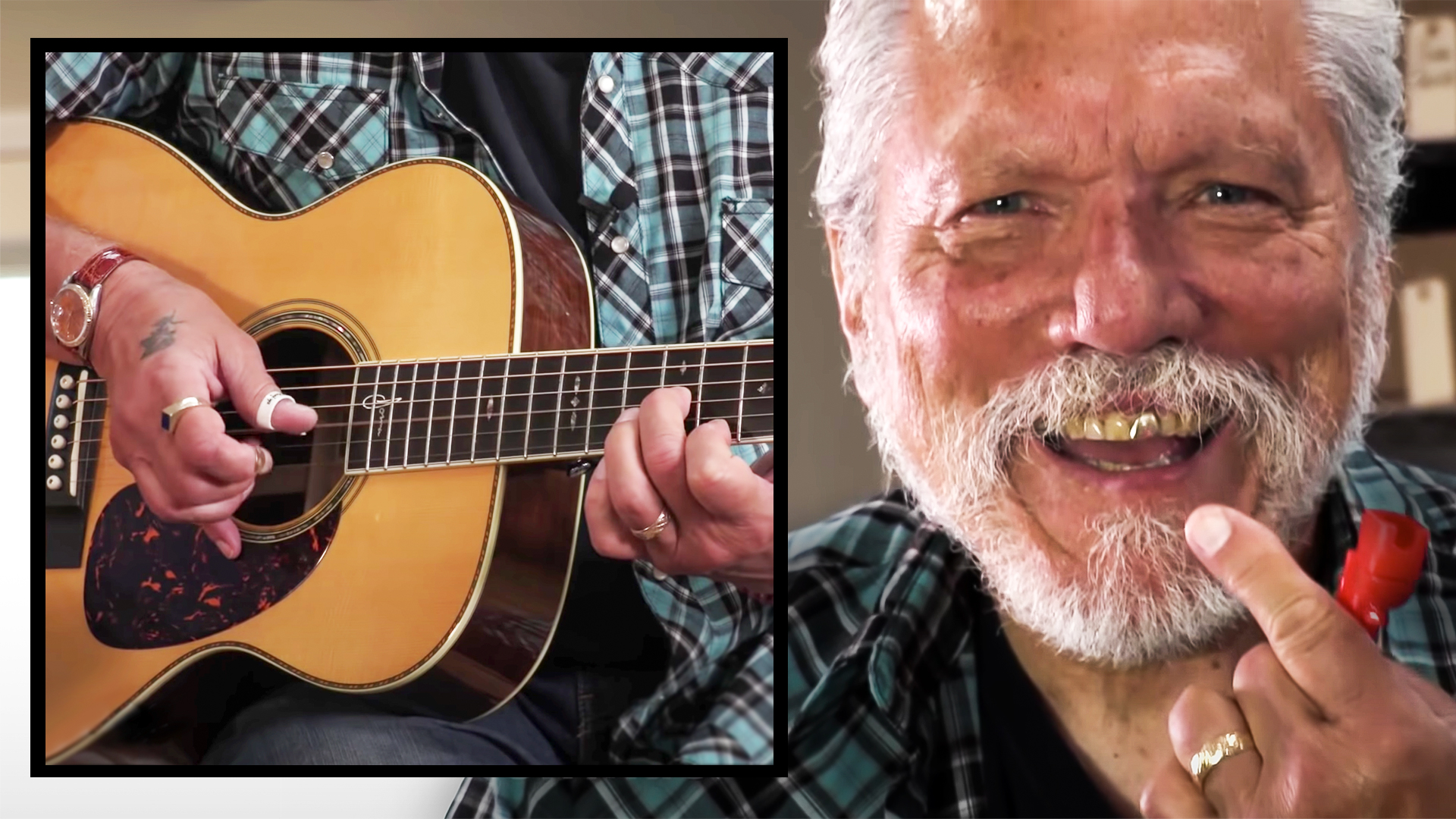 Jorma Kaukonen da a Dan Erlewine una clase de selección de dedos