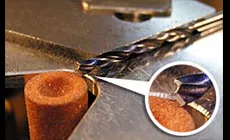 Primer plano de bit de punto de brad