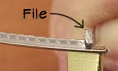 Primer plano de la presentación en Fret Setter